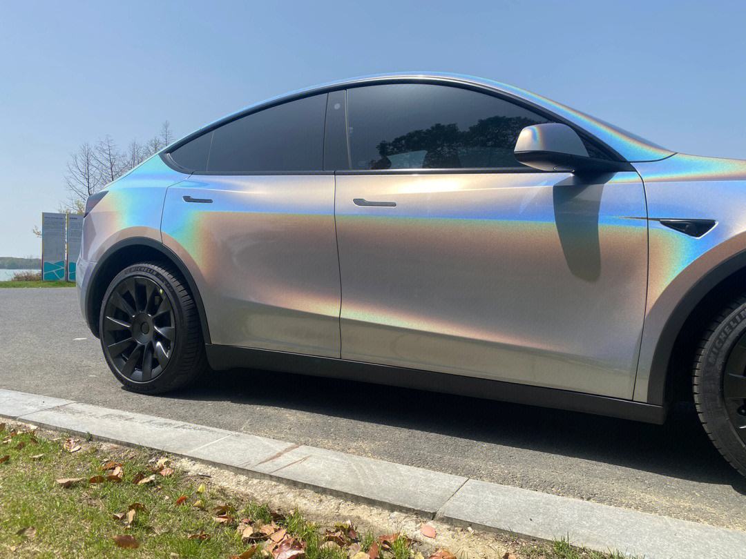 rainbow car wrap